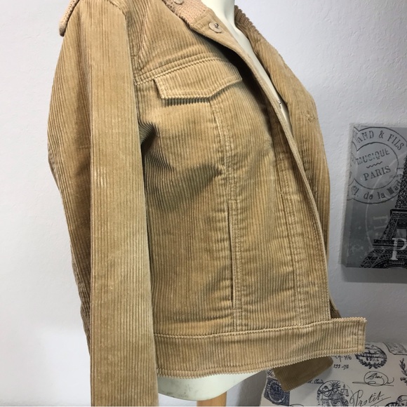 J. Crew | Tan Corduroy Bomber Jacket,  Sz Medium - Picture 2 of 12
